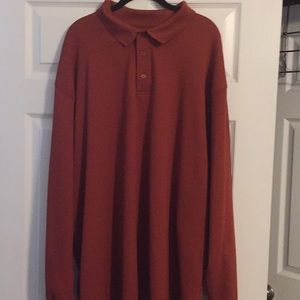Saddlebred 3XL tall long sleeve polo shirt